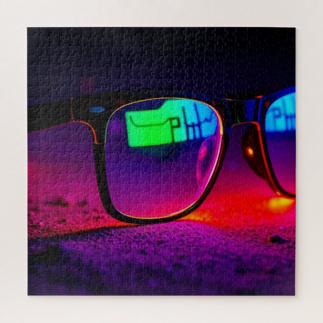 Bunte Brillen Puzzle (Vertikal)