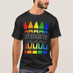 Bunte Buntstift-Kindergarten-Team-Shirt für Lehrer T-Shirt