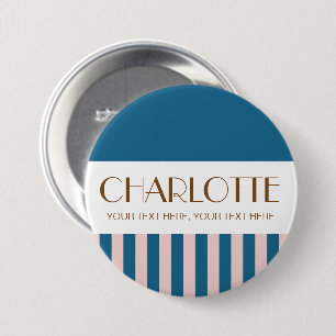 Bunte Candy Helle Farbe Moderne Streifen Button