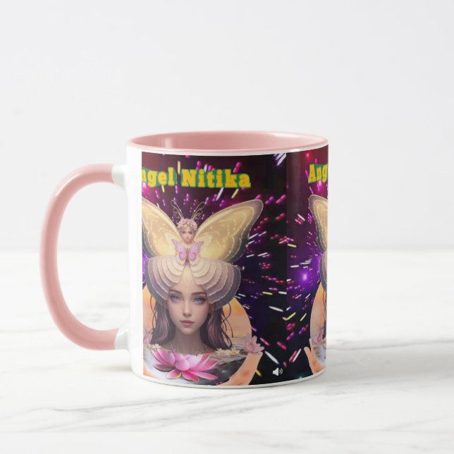bunte Combo-Tasse, 3D-Tasse für digitales Design,  Tasse (Links)