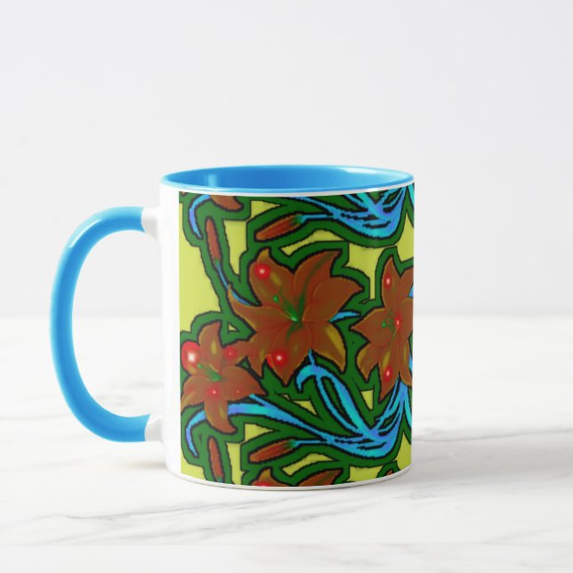 bunte Combo-Tasse, 3D-Tasse für digitales Design,  Tasse (Links)