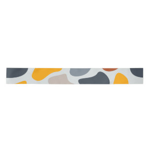 Bunte, coole, trendige, moderne organische Geometr Satinband