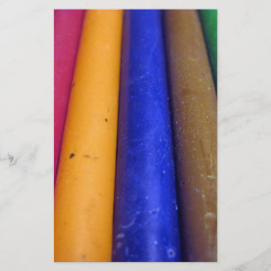 Bunte Crayons Briefpapier
