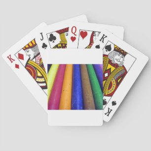 Bunte Crayons Spielkarten