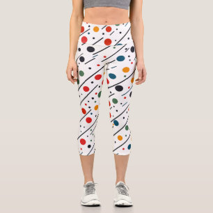 Bunte Damen-Leggings mit Muster – Vibrant Capri Leggings