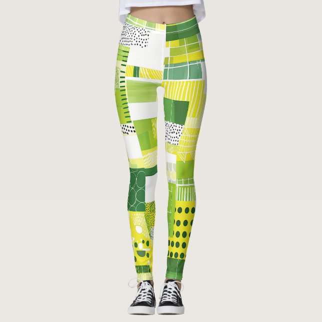 Bunte Damen-Leggings mit Muster – Vibrant Leggings (Vorderseite)