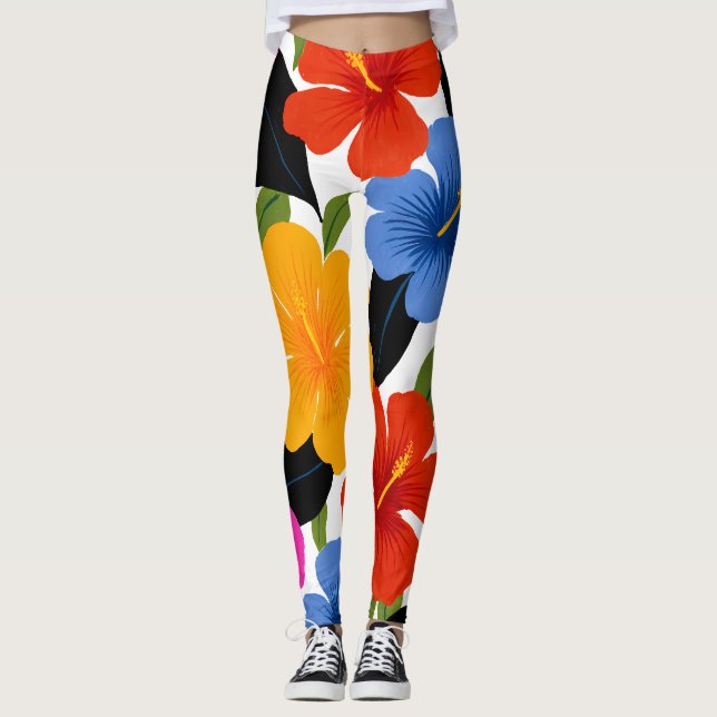 Bunte Damenleggings mit Muster – Vibrant Leggings (Vorderseite)