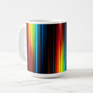 Bunte Data Glitch Kunst Kaffeetasse