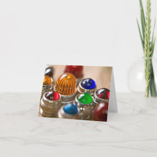 Bunte Dauerflammen Notecard Karte