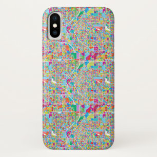 Bunte Denver-Karte Case-Mate iPhone Hülle