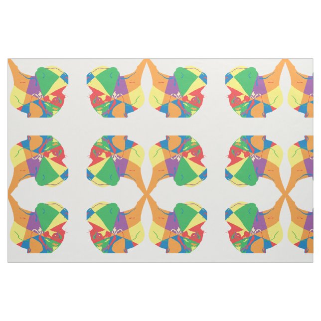 Bunte Deutsche Dogge Stoff (Fat Quarter (45,7 x 55,9 cm))