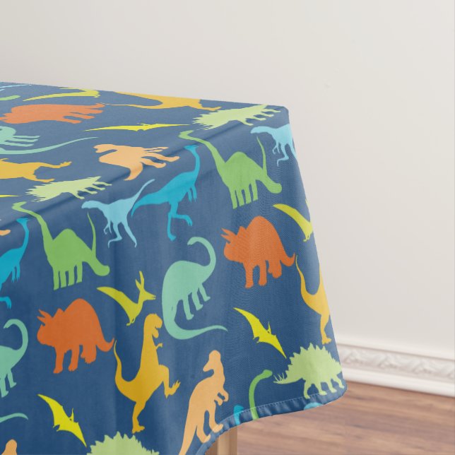 Bunte Dinosaurier Tischdecke (Beispiel)