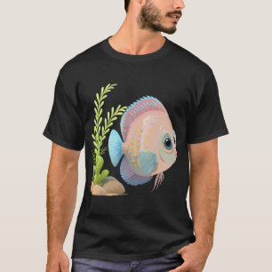 Bunte Diskusfische in der Nähe von Pflanzen T-Shirt