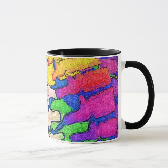Bunte Dorn-Kunst-Tasse Tasse (Rechts)