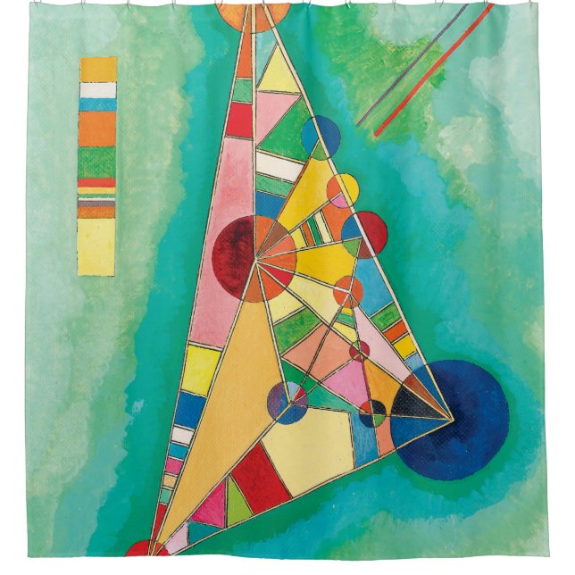 Bunte Dreiecke durch Wassily Kandinsky Duschvorhang (Vorderseite)