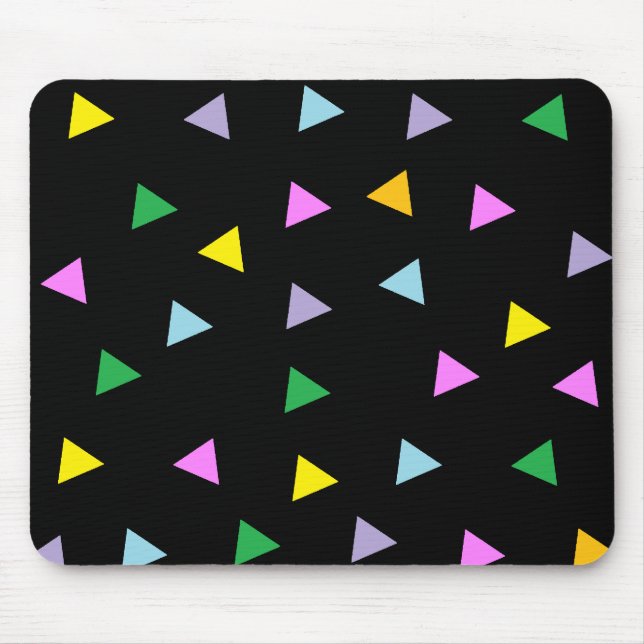 Bunte Dreiecke Mousepad (Vorne)