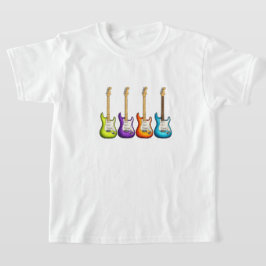 Bunte E-Gitarre T-Shirt