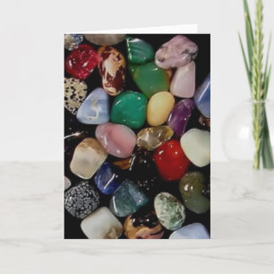 Bunte Edelstein-Steine Karte