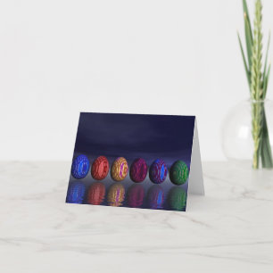 Bunte Eier für Ostern - 3D übertragen Feiertagskarte