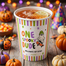 Bunte Ein Gruseliger Typ Geburtstag Papierbecher