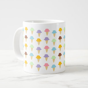 Bunte Eiscreme Jumbo-Tasse