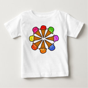 Bunte Eiscreme-Tüten Nr. 3 Baby T-shirt