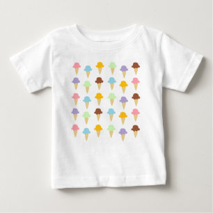 Bunte Eistüten Baby T-shirt