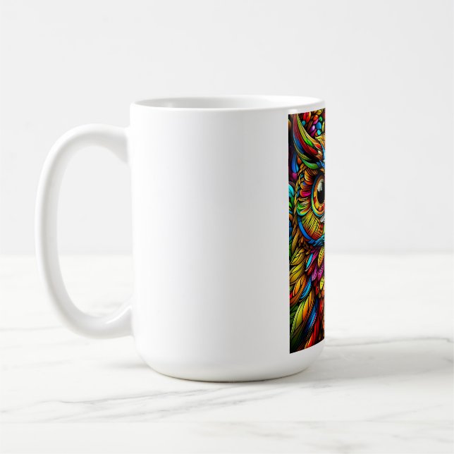 Bunte Eule Kaffeetasse (Links)