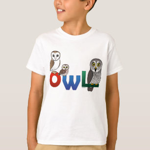 Bunte Eule T-Shirt