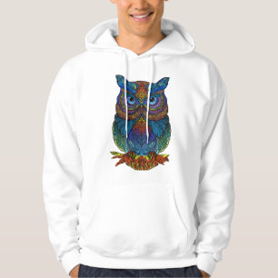 Bunte Eulen-Hoodie Hoodie