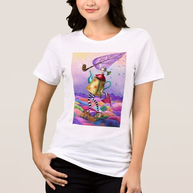 Bunte Fantasie Tri-Blend Shirt (Vorderseite)