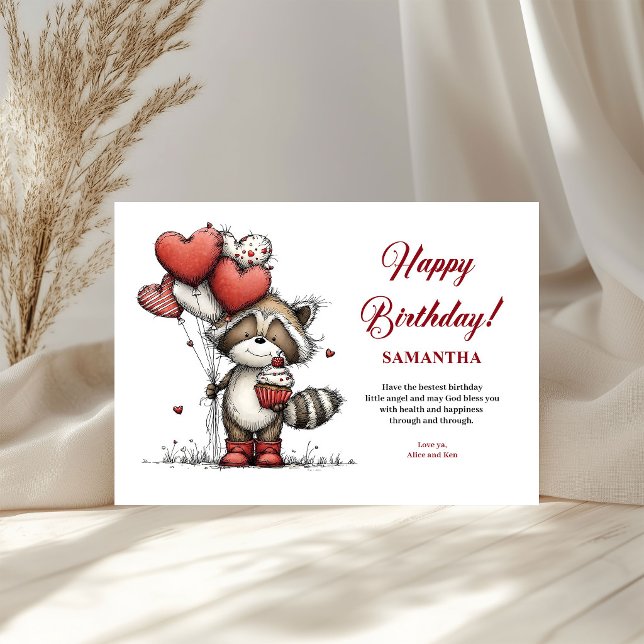 Bunte fantastische Tiere Geburtstagsglückwunsch Gr (Colorful whimsical animals birthday cheer greeting card

)