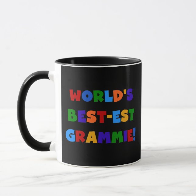 Bunte Farben Weltbeste Oma Geschenke Tasse (Links)