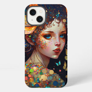 Bunte Feen-Schmetterlinge Fantasy-Kunst iPhone 13 Hülle