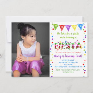 Bunte Fest Geburtstagsparty Einladung