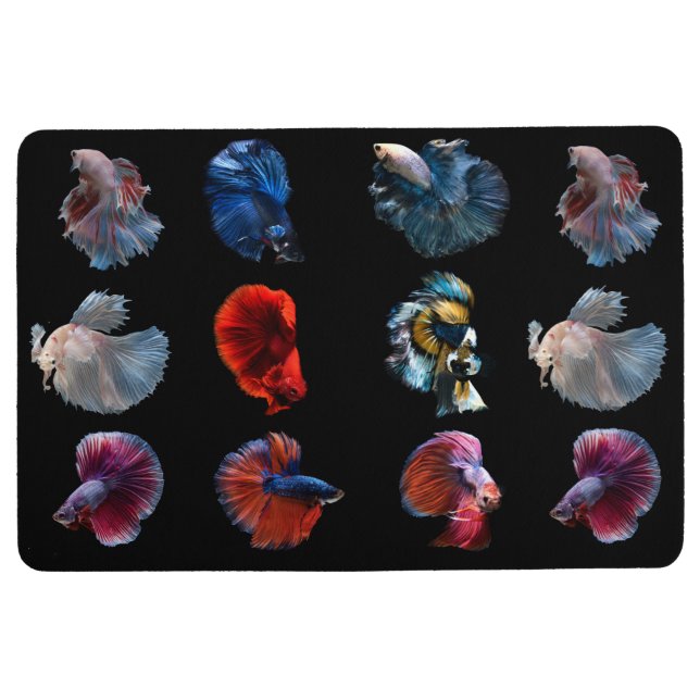 Bunte Fischbodenmatte Bodenmatte (Vorderseite)