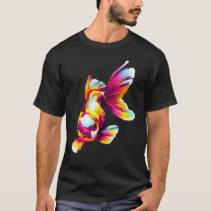 Bunte Fische Pop Kühler Kunststil Fischers Fisch T-Shirt