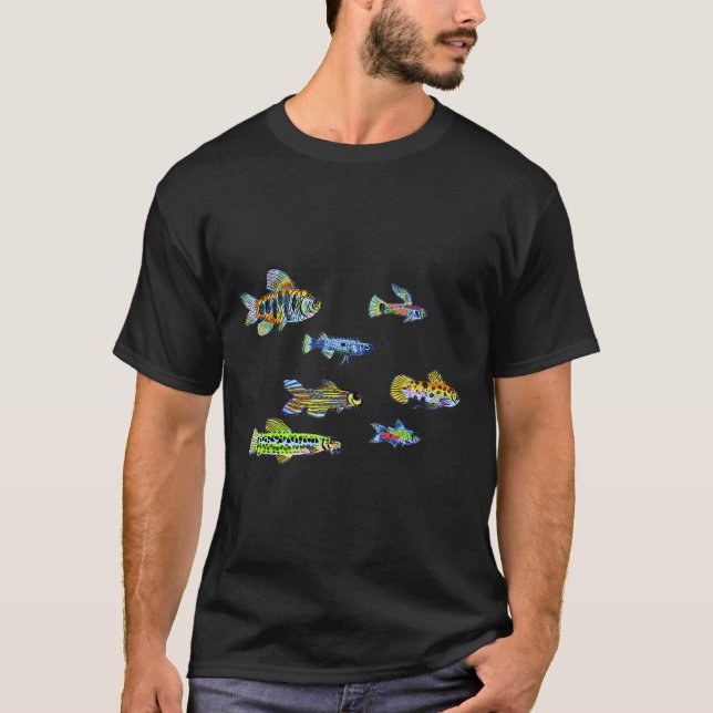 Bunte Fische T-Shirt (Vorderseite)