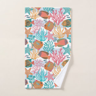 Bunte Fische- Unterwasserwelt Handtuch