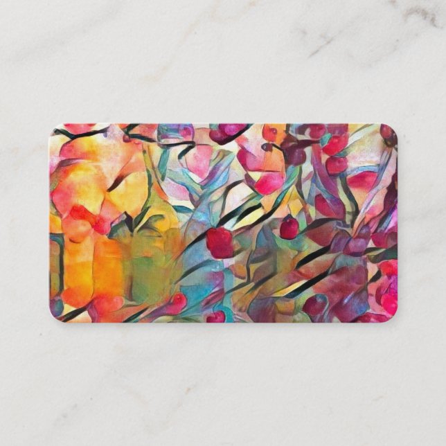 Bunte Flaschen Visitenkarte (Vorderseite)