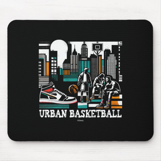 Bunte Flashy Neue Sneaker Und Urn Sketll  Mousepad (Vorne)