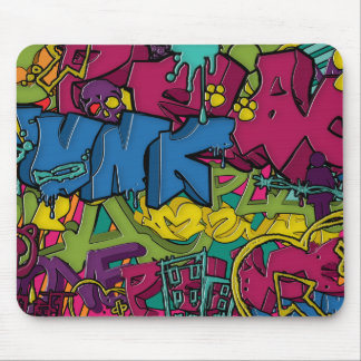 Bunte, flippige und städtische Graffitikunst Mousepad
