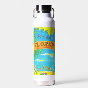 Bunte Florida-Postkartenkarte Trinkflasche