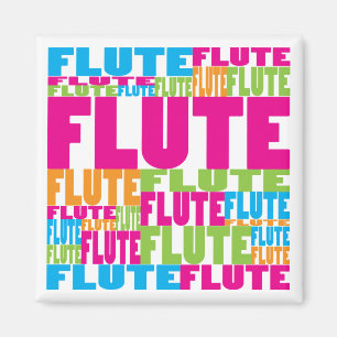 Bunte Flöte Magnet
