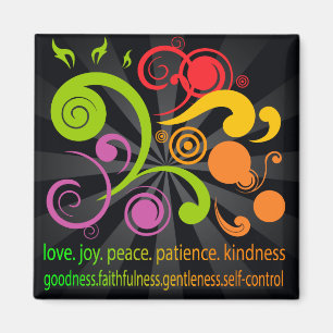 Bunte Formen, Frucht des Geistes Magnet