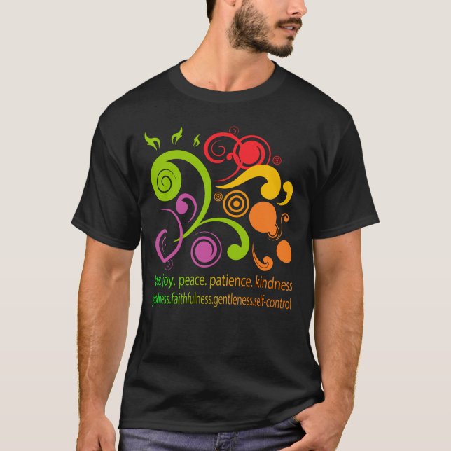 Bunte Formen, Frucht des Geistes T-Shirt (Vorderseite)