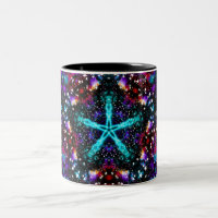 Bunte Fraktal Sterne Universum Mandala Stern