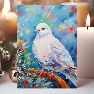 Bunte Friedenstaube Weihnachten