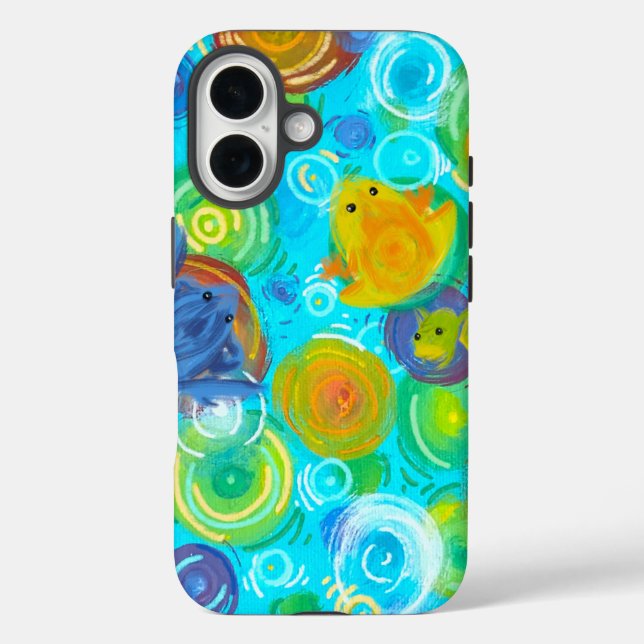 Bunte Frosch-Regenbogen-Wasser-Handyhülle Case-Mate iPhone Hülle (Rückseite)