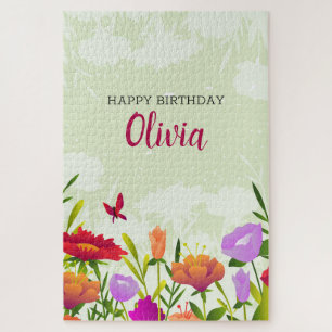 Bunte Frühlingsblumen Puzzle